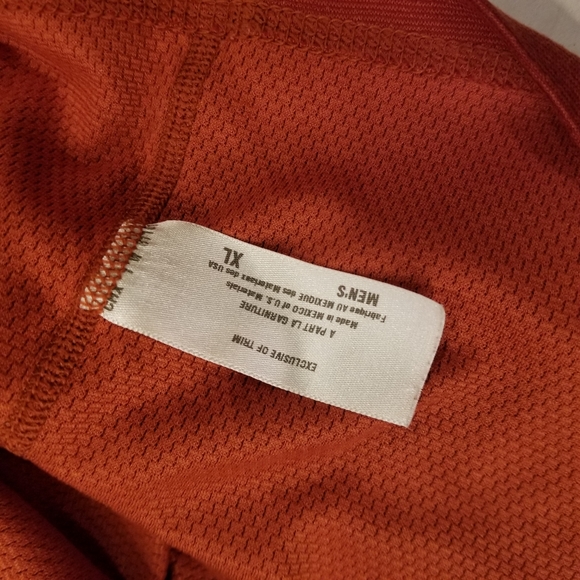 Patagonia Mens Size Extra Large XL Capilene Baselayer Long Sleeve T-Shirt Orange - Picture 5 of 10